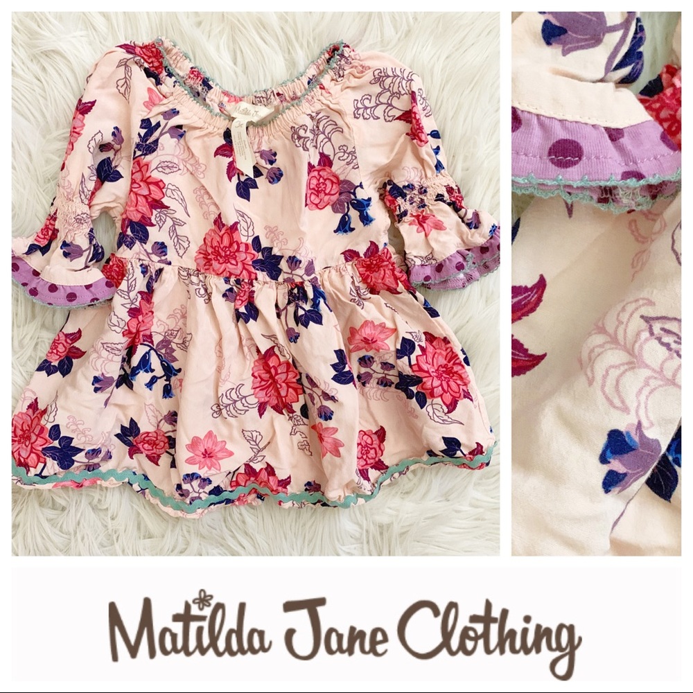 Matilda Jane Floral Ruffle Top